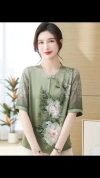 New women's clothing in purple and gold style for middle-aged and elderly people in 2023 details Picture